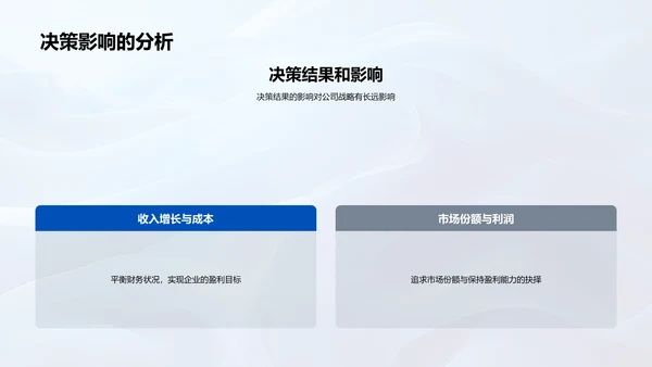 决策中的财务分析PPT模板