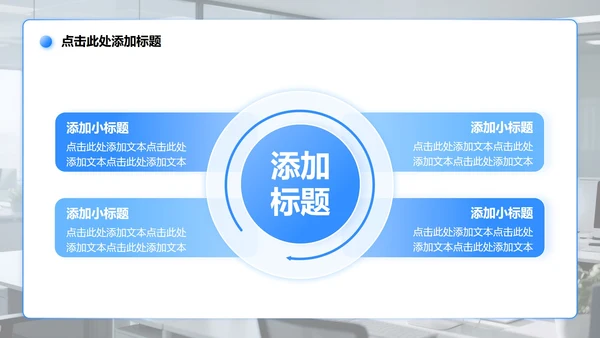 蓝色渐变商务风安全生产工作汇报PPT模板