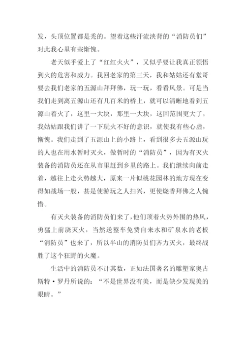 我们身边的消防员作文.docx