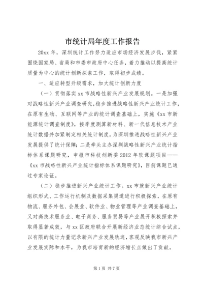 市统计局年度工作报告 (5).docx