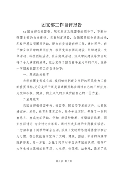 团支部工作自评报告 (2).docx