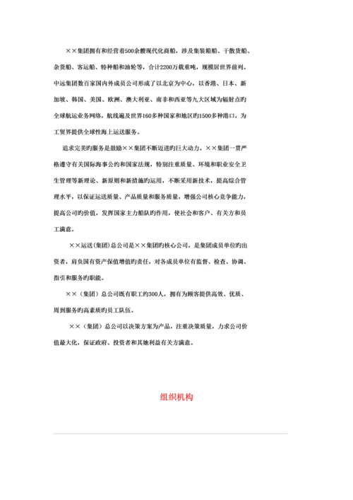 公司综合管理标准手册模板.docx