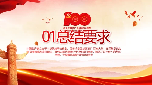 弘扬伟大建党精神2021七一讲话精神PPT
