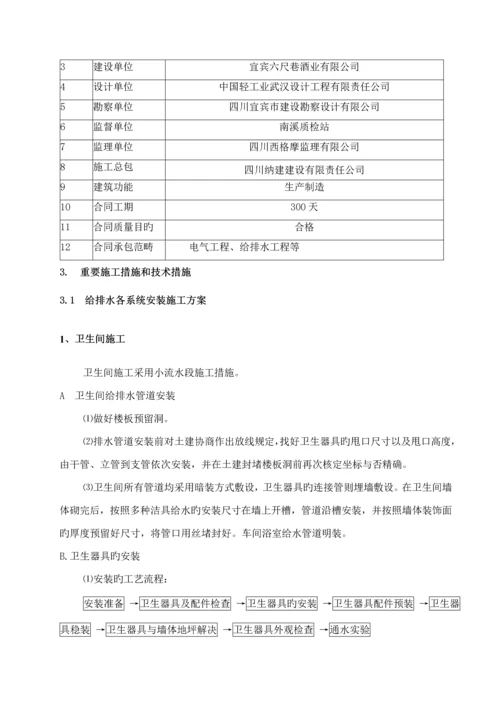 优质建筑电气给排水关键工程综合施工专题方案.docx