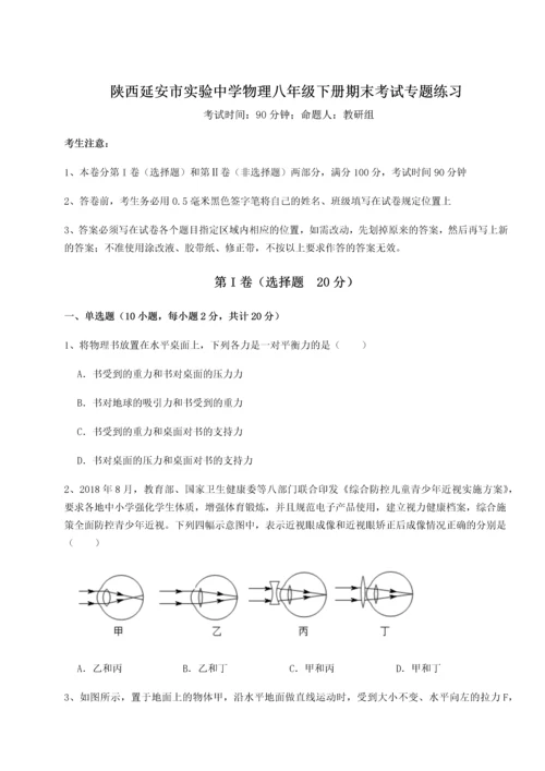 第二次月考滚动检测卷-陕西延安市实验中学物理八年级下册期末考试专题练习试题（含答案解析）.docx