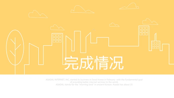 橙色创意城市剪影工作总结动态PPT
