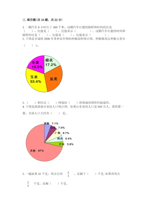 2022人教版六年级上册数学期末测试卷【易错题】.docx