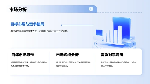 蓝色科技风科技风商业计划书PPT模板