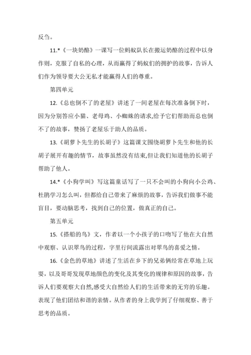 三年级上册语文各课文中心思想总结.docx