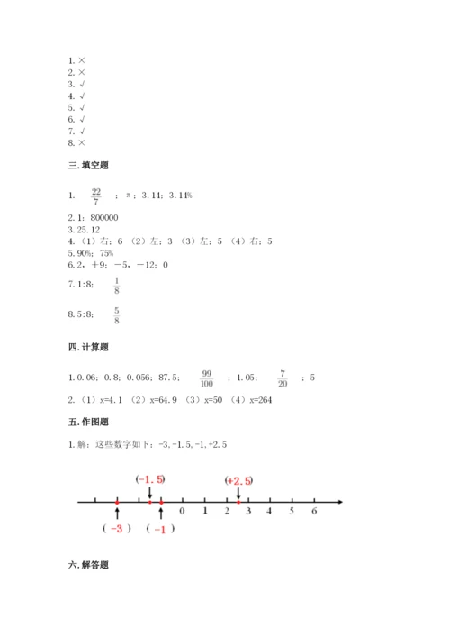 六年级下册数学期末测试卷及完整答案【名校卷】.docx