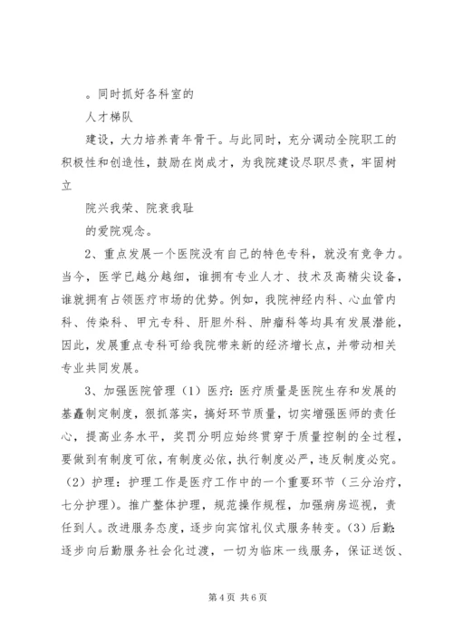 医院院长竞职演讲稿范本.docx