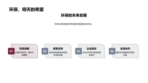 环保行动指南PPT模板