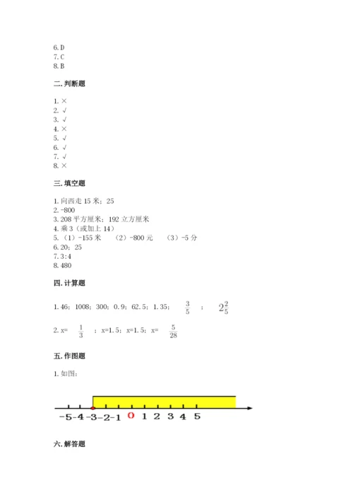 沪教版数学六年级下册期末检测试题附完整答案（历年真题）.docx