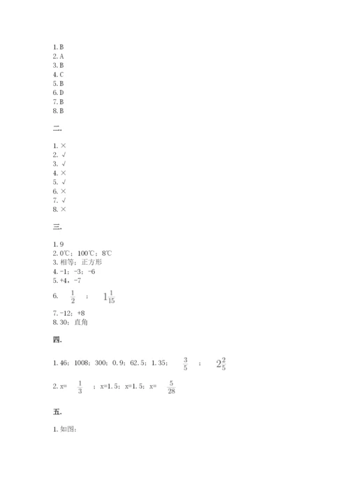 四川省【小升初】2023年小升初数学试卷带答案（综合卷）.docx