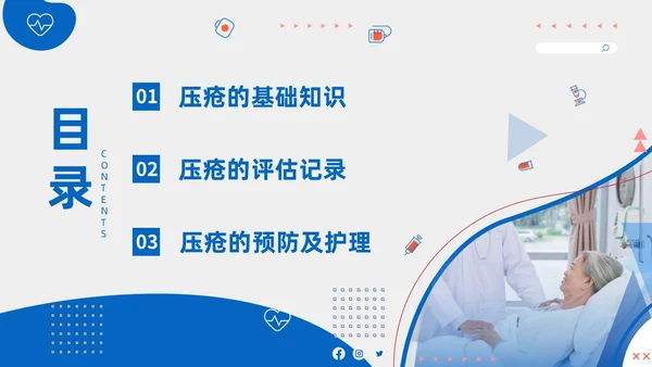 护理小讲课压疮的预防及护理小讲课商务PPT护理查房