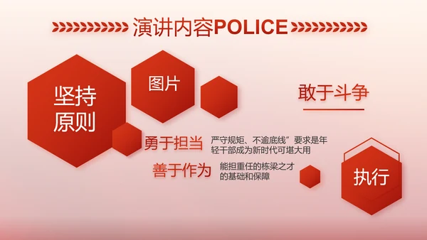 红色大气警察公安表彰大会动态PPT