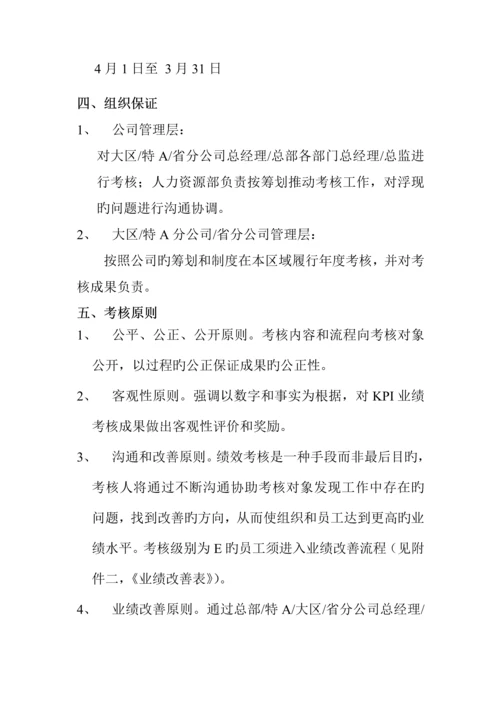 中国网通绩效考评新版制度(2).docx