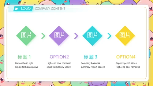 卡通创意世界微笑日主题班会动态PPT模板