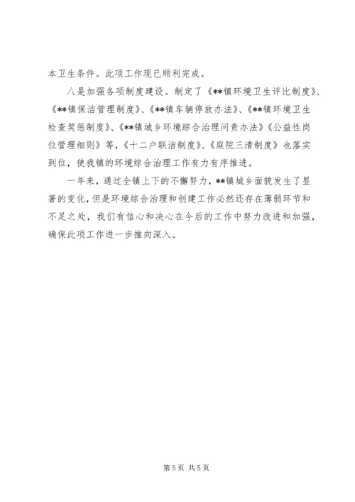 城乡环境综合治理目标完成情况自查报告.docx