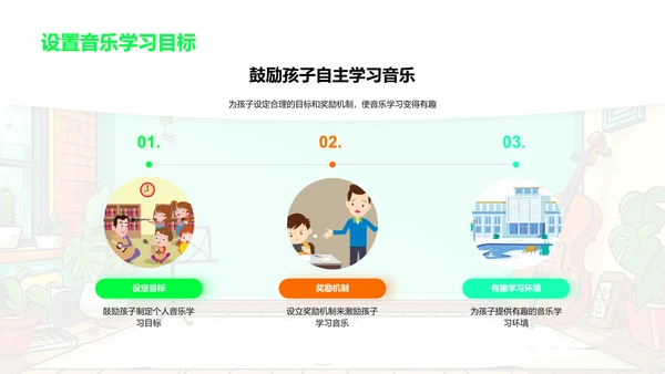 家庭音乐教育实践PPT模板