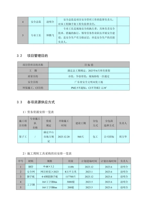 脚手架施工方案成品卸料平台报监理.docx