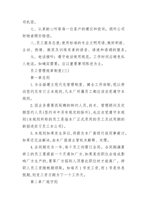 员工管理规章制度范本10篇.docx
