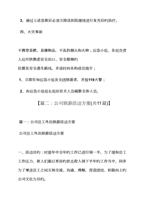 公司旅游专题策划专题方案.docx