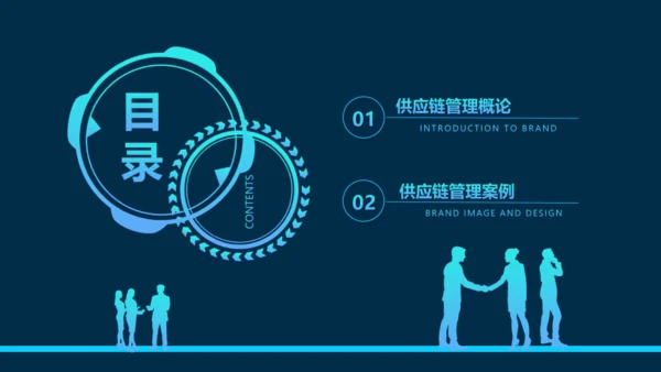 供应链管理案例解说动态通用PPT模板