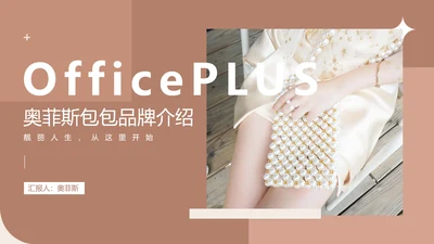 ins简约风服饰箱包品牌推广介绍路演PPT模板