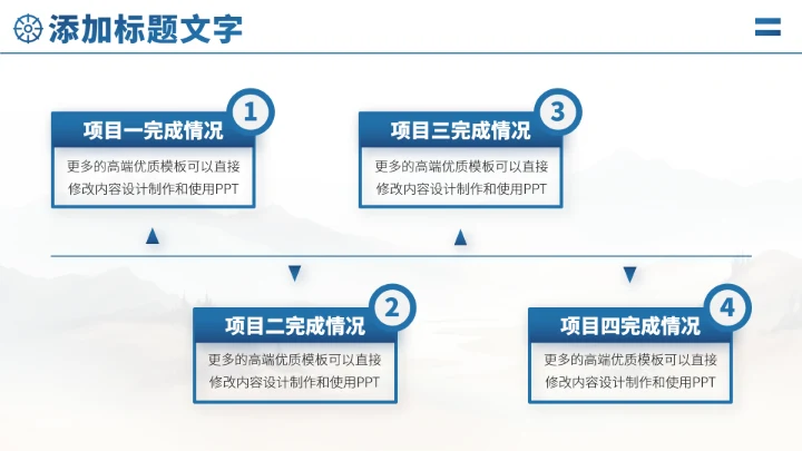 蓝色人事工作汇报PPT模板