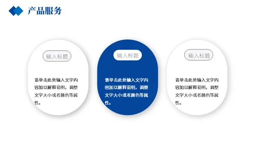 商务蓝企业介绍产品宣传通用PPT模板