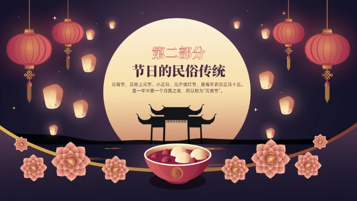 元宵节传统节日宣传介绍