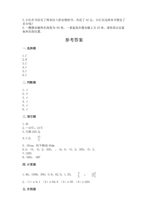 小学六年级下册数学期末测试卷（全优）word版.docx