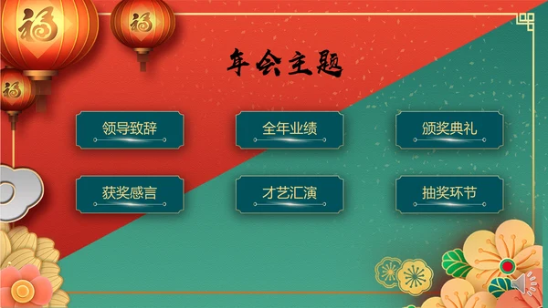 新年春节牛年过年新春通用PPT模板