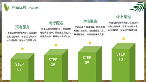 实景天然绿色生态农产品介绍PPT模板