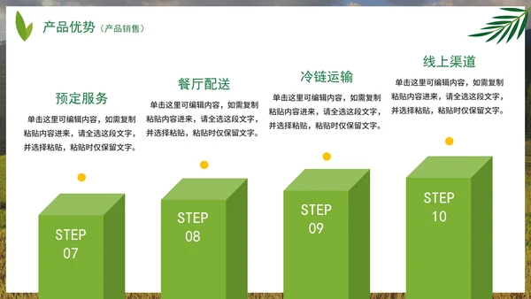 实景天然绿色生态农产品介绍PPT模板