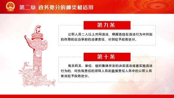 公职人员处分法通用PPT模板