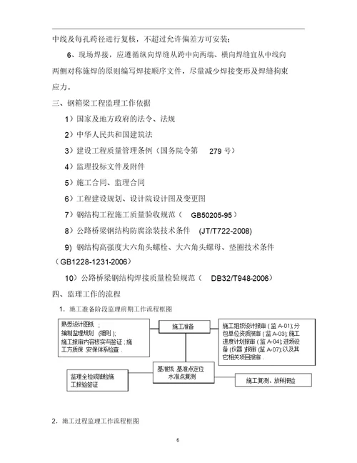 钢箱梁监理实施细则