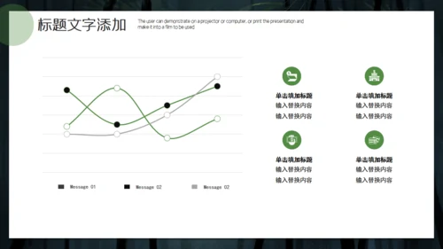 绿色竹子背景简约工作汇报通用PPT模板