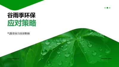 谷雨季环保应对策略