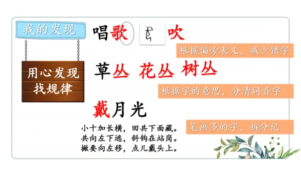 统编版语文二年级上册期中复习字词   课件