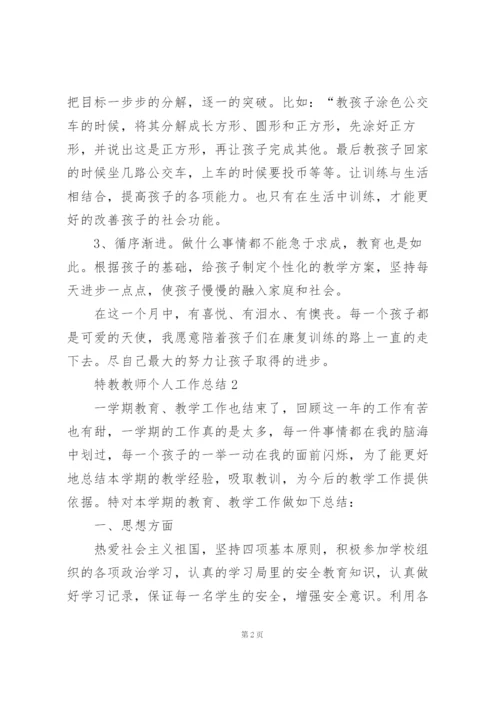 特教教师个人工作总结5篇.docx