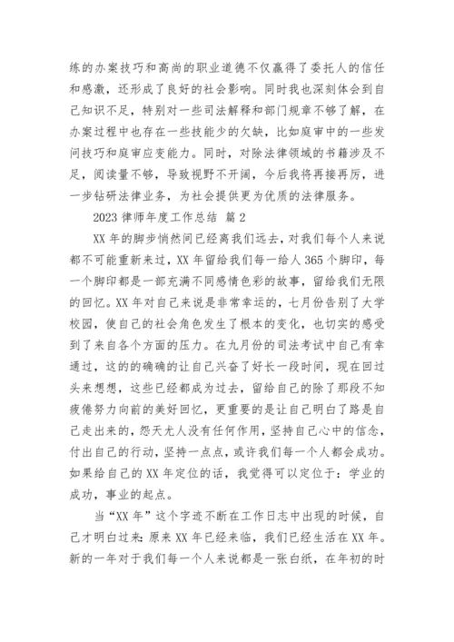 2023律师年度工作总结.docx