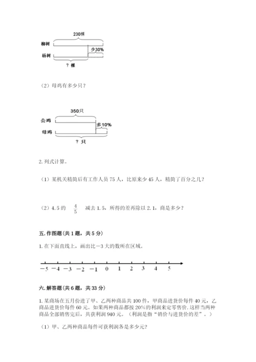 呼玛县六年级下册数学期末测试卷学生专用.docx