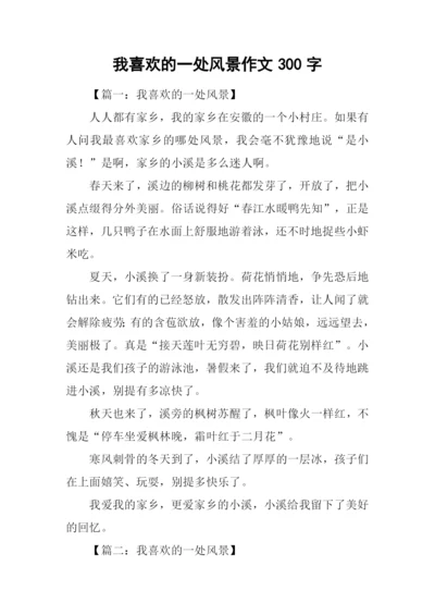 我喜欢的一处风景作文300字.docx