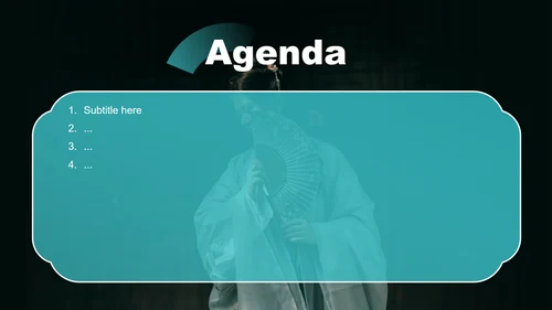 绿色中国风汉服宣传通用PPT主题