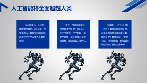 人工智能时代机器人通用PPT模板