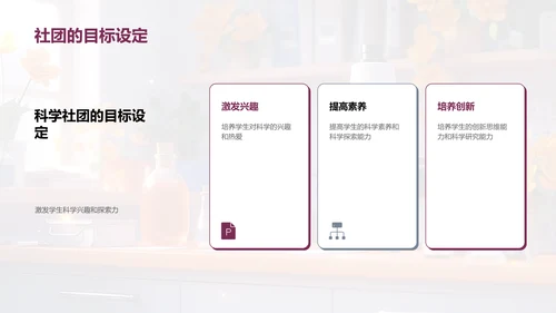 科学社团运作报告PPT模板