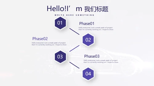 大气创意智能汽车宣传动态PPT