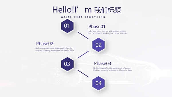 大气创意智能汽车宣传动态PPT